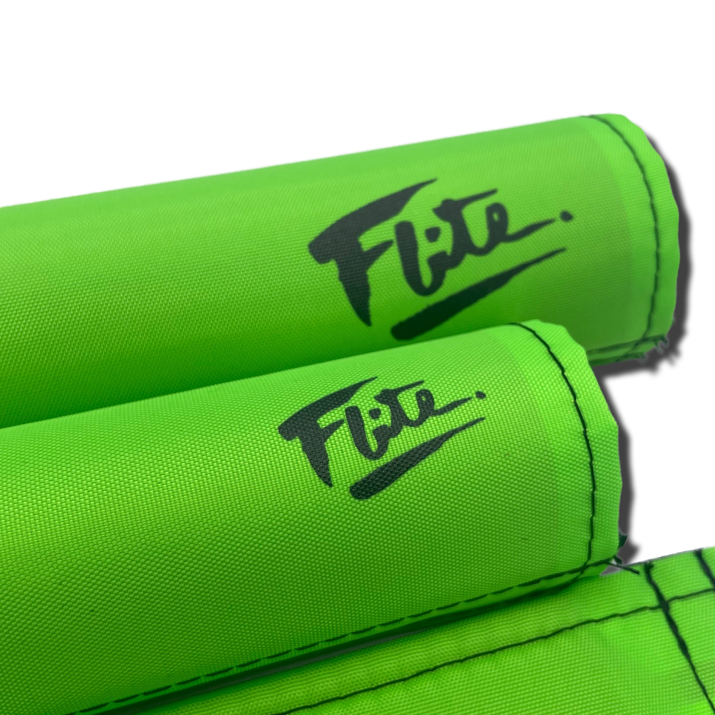 Hot Pink 80 s Logo Nylon BMX Pad Sets by Flite 1.5 Top Tube Diameter Neon Green