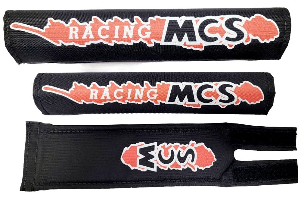 MCS BMX 3 piece set Black with Red and white writing