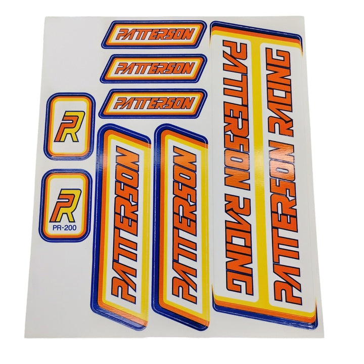 Patterson Racing BMX Bicycle Decals