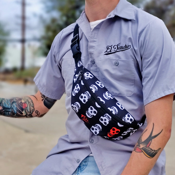 misfits punk rock fanny pack mens sling pack by flite